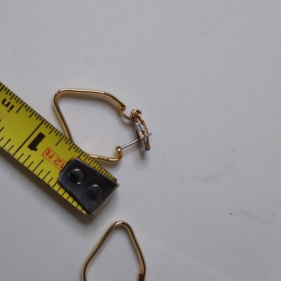 Vintage Gold Tone French Clip Earrings - Picture 10 of 11